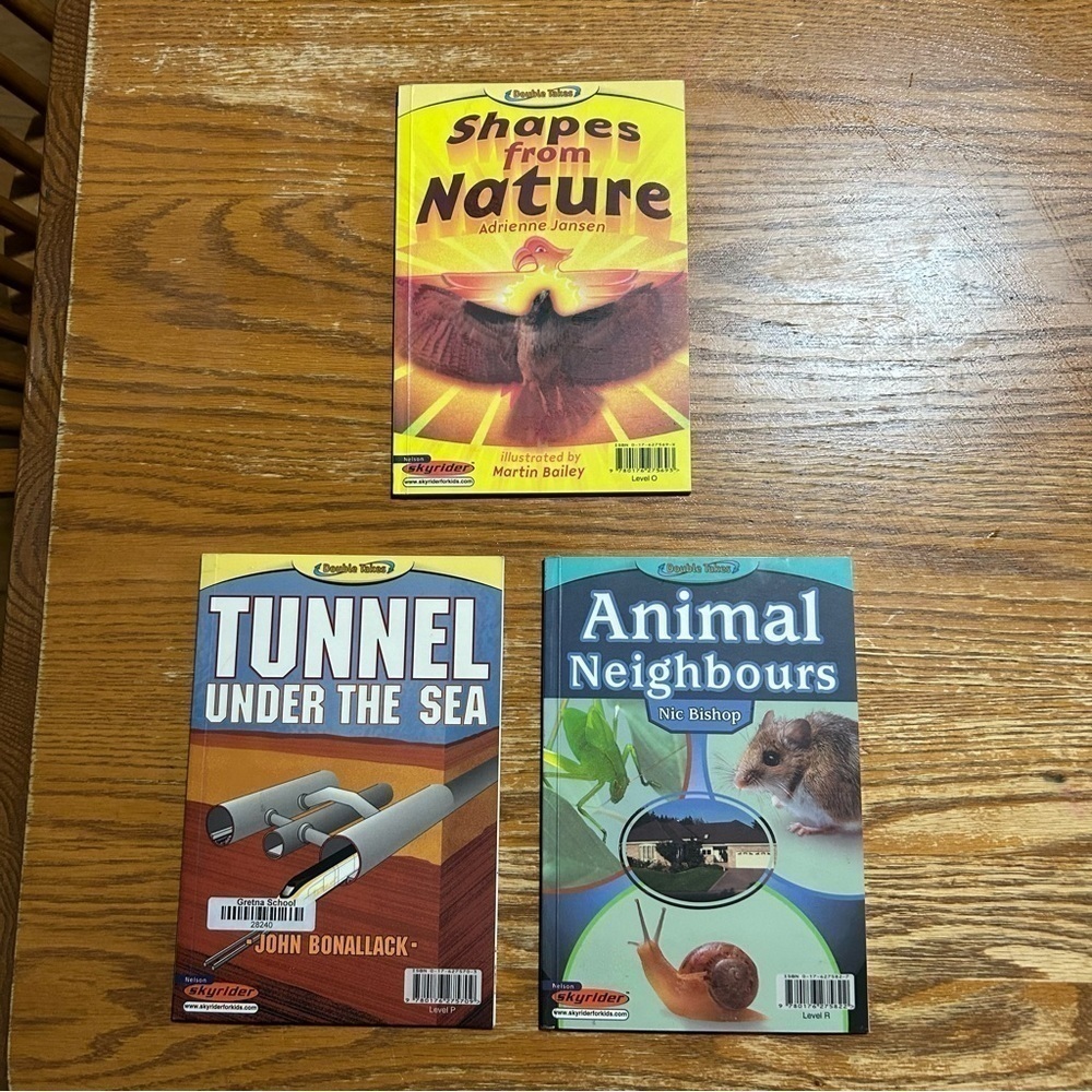 Double Takes Three Books all Books are 2 in 1 Science Resources